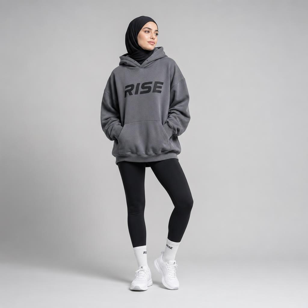 Rise Crop Hoodie